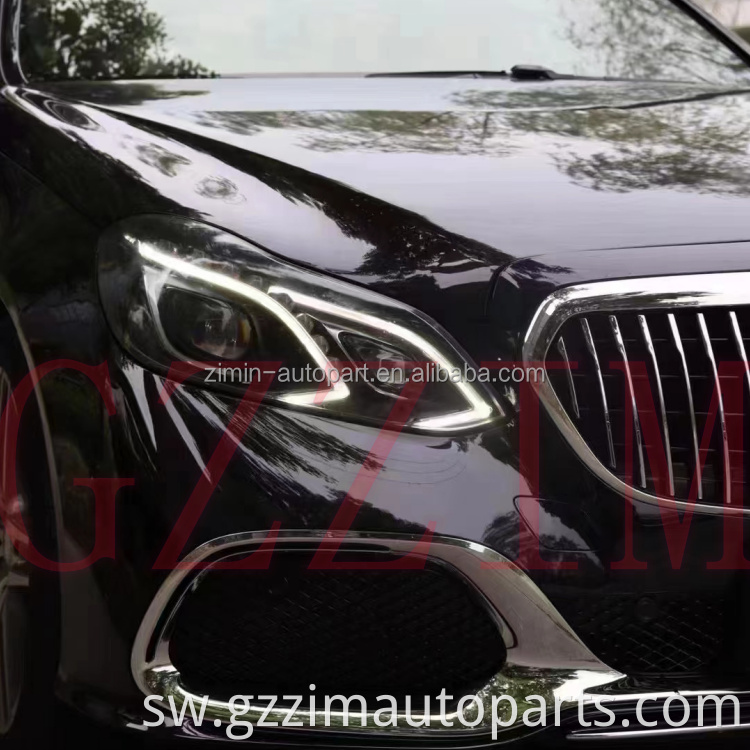 PP Plastiki Front Mwili Kit S Kuboresha Sehemu za E Darasa W212 2015 hadi W223